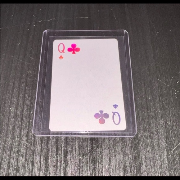 Dior Joy Queen of Clubs Playing Card with Blue Accents - Picture 3 of 5